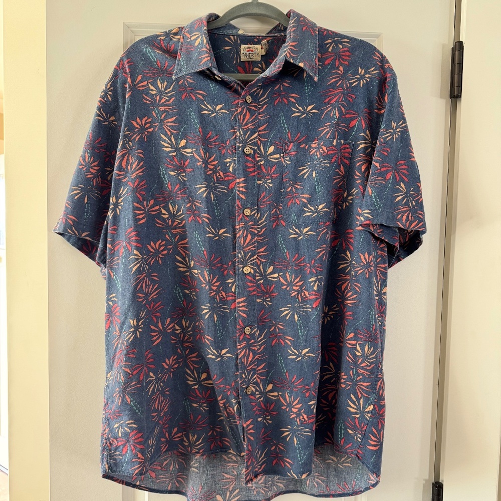 Faherty Short- Sleeve Breeze Shirt